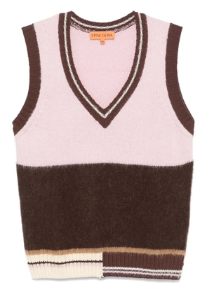 Stine Goya V-neck vest - Pink