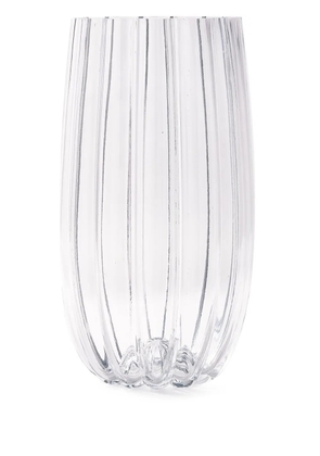 POLSPOTTEN large Melon glass vase (38cm x 20.5cm) - White