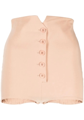 Philosophy Di Lorenzo Serafini high-waisted mini shorts - Neutrals