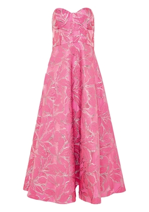 Ml Monique Lhuillier Amelia midi dress - Pink