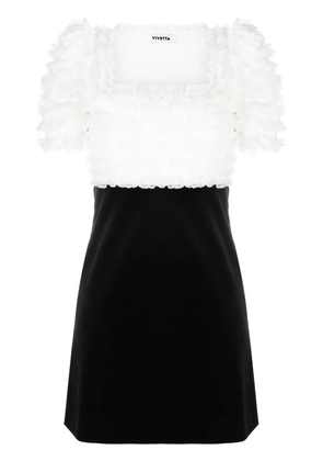Vivetta ruffle-detail minidress - Black
