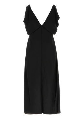 Jil Sander V-neck maxi dress - Black