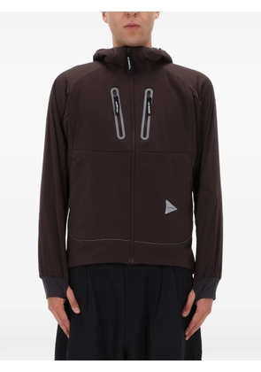 and Wander Alpha AIR hooded zipped jacket - Red