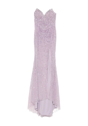 Holland & Holland embellished mermaid maxi dress - Purple
