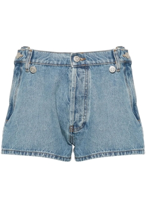 Coperni mid-rise denim shorts - Blue