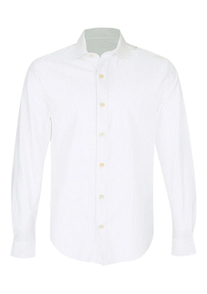 Eleventy long-sleeve striped shirt - White