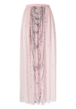 Genny plissé maxi skirt - Pink