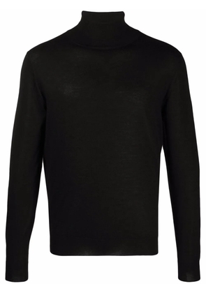 Fedeli roll neck cashmere-silk jumper - Black