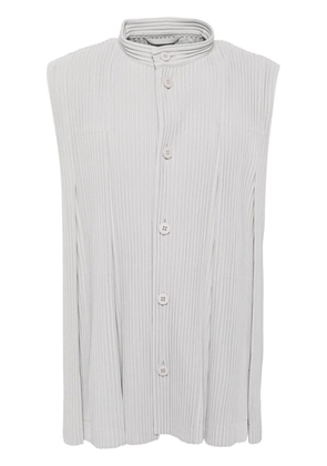 Homme Plissé Issey Miyake tucked pleated vest - Grey