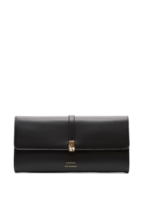 LouLou de Saison Elmer leather clutch - Black