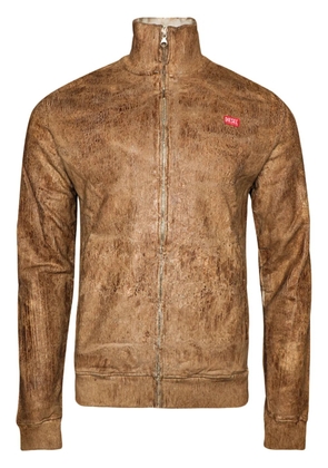 Diesel S-Nyce logo-patch bomber jacket - Neutrals