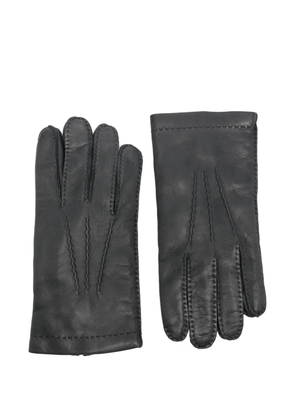 Eleventy leather gloves - Black