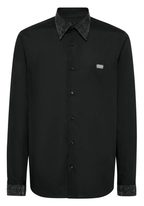 Philipp Plein crystal-embellished shirt - Black
