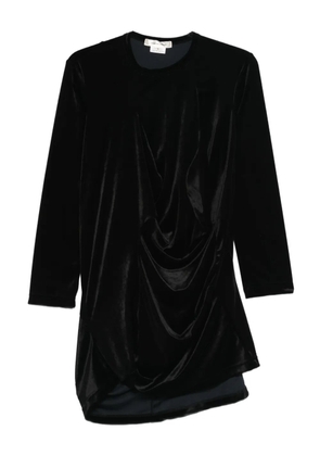 Comme Des Garçons draped mini dress - Black