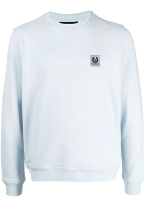 Belstaff logo patch long-sleeved sweatshirt - Blue