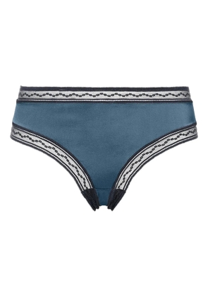 ERES Rêveur lace-trimmed thong - Blue