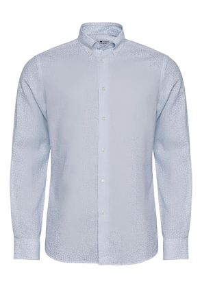 LOJA DAS MEIAS button-down print shirt - Blue