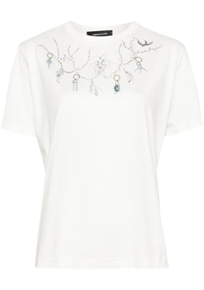 Fabiana Filippi Fabula-print cotton T-shirt - White