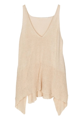 Forme D'expression knitted linen blend top - Neutrals