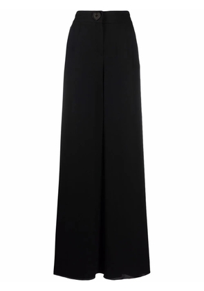 Moschino high-waisted flared trousers - Black