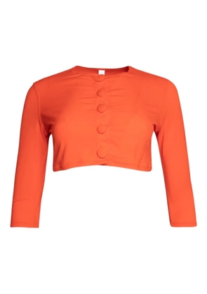 Lisa Marie Fernandez buttoned beach cardigan - Orange