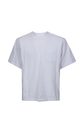 sacai panelled cotton T-shirt - White