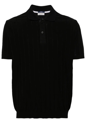 Paul & Shark striped cotton polo shirt - Black