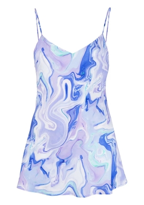 BCBG Max Azria marbled-pattern sleeveless top - Purple