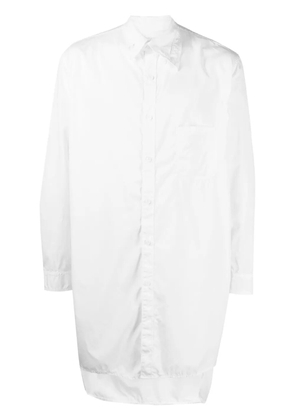 Yohji Yamamoto collar-detailed cotton shirt - White