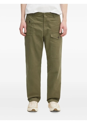 Human Made logo-patch trousers - Green