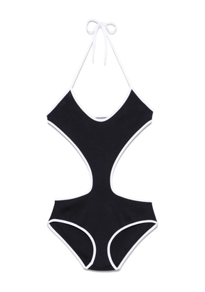 Miu Miu technical knit swimsuit - Blue