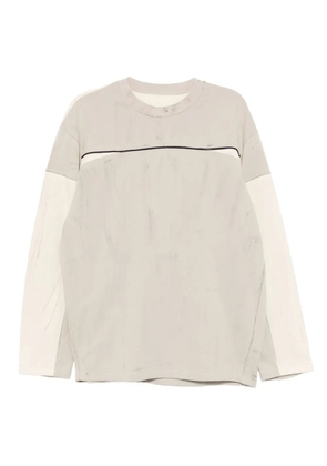 CROQUIS dirty-wash designed sweatshirt - Neutrals
