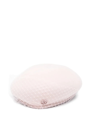 Maison Michel Bonnie veil beret hat - Pink