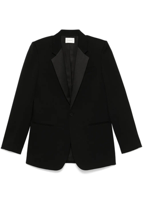 Saint Laurent grain de poudre tuxedo blazer - Black