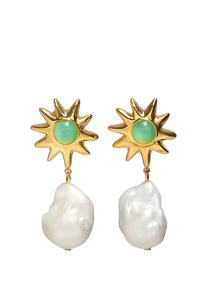 Lizzie Fortunato pearl drop earrings - Gold