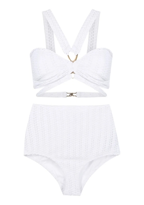 Amir Slama V-neck stretch bikini - White