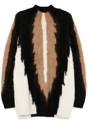 Walter Van Beirendonck big foot jumper - Brown