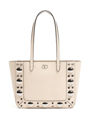 Valentino Garavani stud-embellished tote bag - Neutrals