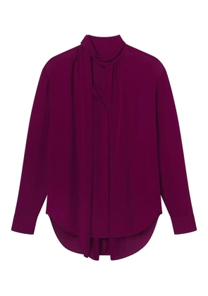 A.L.C. tied-neck silk blouse - Purple