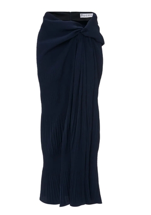 JW Anderson draped maxi skirt - Blue