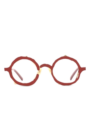 Masahiro Maruyama round-frame glasses - Red