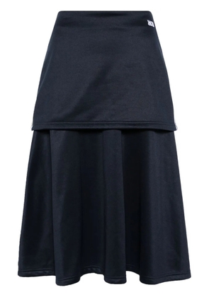 Wales Bonner Mantra tiered skirt - Blue