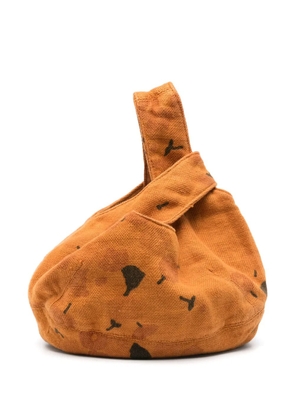 Marni Pre-Owned 2010s floral-print tote bag - Brown