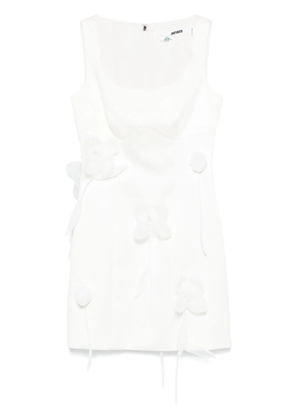 ROTATE BIRGER CHRISTENSEN 3D lily mini dress - White