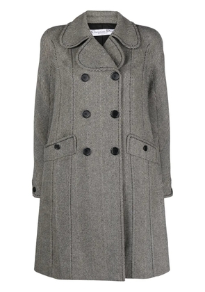 Christian Dior Pre-Owned 2000s double-breasted thigh-length coat - Black