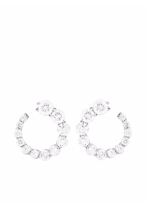 Melissa Kaye 18kt white gold Aria diamond earrings - Silver