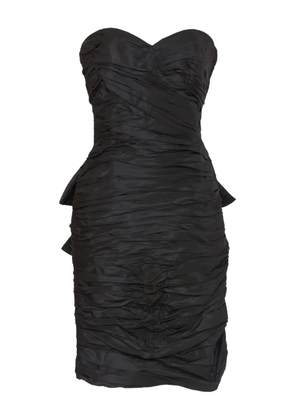 Vintage draped mini dress - Black