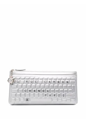 CHANEL Pre-Owned 2016-2017 Rue Cambon Keyboard clutch - Silver