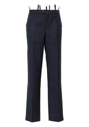 BETTTER pinstriped tailored straight trousers - Blue