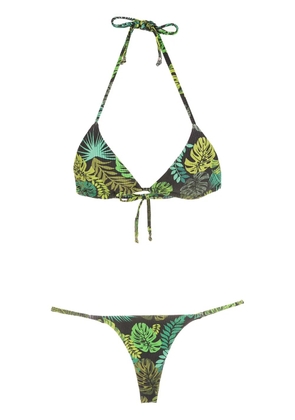 Amir Slama tropical print bikini - Green